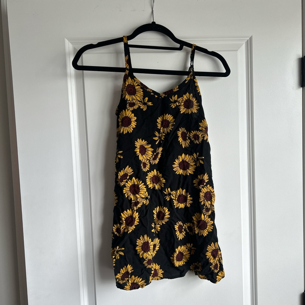 SO Black and Yellow Fitted Camisole